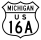 US Highway 16A marker