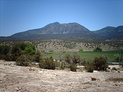 454. Ute Peak on the Ute Mountain Ute Tribe Reservation in southwest Colorado