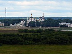 The Sukhona embankment, as seen from the Troitsko-Gledensky Monastery