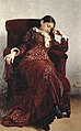 Im Sessel schlafende Frau des Künstlers. Ilja Repin (Ruhe, 1882)