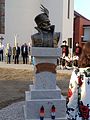 A bust of Zrinski for the 450th anniversary of the siege of Szigetvár, at Šenkovec, 2016