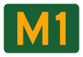 Alphanumeric route shield (used on motorways and freeways)
