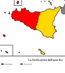 Malta formed part of the Syracusan administrative province (in yellow) within the theme of Sikelia in 663.