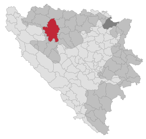 Lage der Gemeinde Banja Luka in Bosnien und Herzegowina (anklickbare Karte)