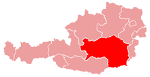 Location of the Diocese of Graz-Seckau in Austria