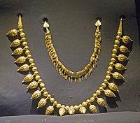 Jewelry worn by the princess in the sarcophagus.