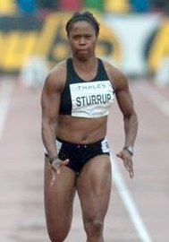 Die Olympiasechste Chandra Sturrup (hier im Jahr 2010)