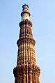 Upper stories of Qutb Minar, in white marble and sandstone