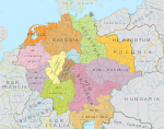 The whole of Germany, showing the stem duchies