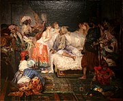 A french painting of a harem, 1877