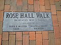 Rose Hall Walk marker in front of the Ferry Plantation House