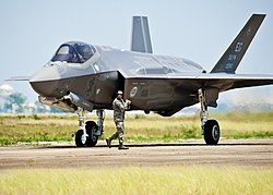A F-35A Lightning of the 33rd Fighter Wing based at Elgin AFB