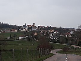 A general view of Fleurey-lès-Faverney