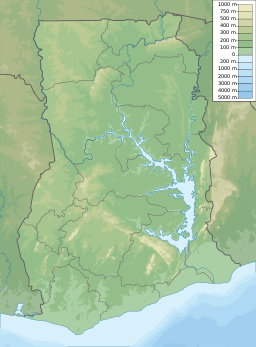 Mim Lake is located in Ghana
