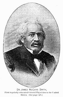 James McCune Smith, first African American to run a pharmacy in the United States