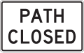 R11-2c Path closed