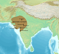 The Western Satraps was a Saka dynasty which ruled in western India until circa 400 AD