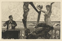 Evocation, from the series Brahmsphantasie, Opus XII, no, 2 (1894), 21.8 x 34 cm, National Gallery of Art, Washington D. C.