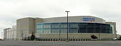 Mohegan Sun Arena at Casey Plaza in Wilkes-Barre Township, home of the Wilkes-Barre/Scranton Penguins of the AHL