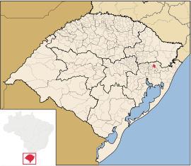 Lage von Santa Maria do Herval in Rio Grande do Sul
