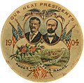 Roosevelt & Fairbanks Campaign Button, 1904