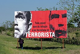 Cuban propaganda billboard against George W. Bush (2008)