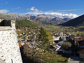 A general view of the village of Seyne