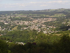 Matlock viewed from a nearby ridge