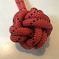 Chinese button knot Doubled ABOK #601 tightened version