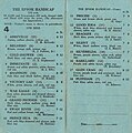 Starters and results 1945 AJC Epsom Handicap page showing the winner, Shannon