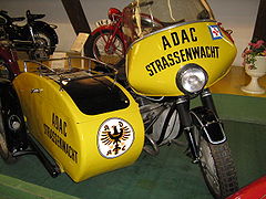 Historisches ADAC-Motorrad (BMW)
