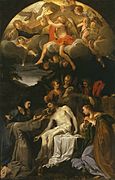 Lamentation over the Dead Christ with Saints by Annibale Carracci