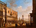 21. Giovanni Migliara, Veduta di Palazzo Ducale a Venezia, 1815