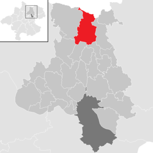 Lage der Gemeinde Bad Leonfelden im Bezirk Urfahr-Umgebung (anklickbare Karte)
