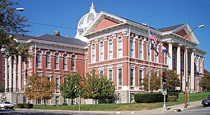 The Buchanan County Courthouse in downtown St. Joseph