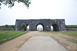 The South gate of Tay Do castle, a building in the Citadel of the Hồ Dynasty, in 2008
