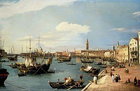 Canaletto – View of Venice, The Riva Degli Schiavoni, looking West, c. 1736