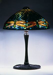 Dragonfly lamp by Clara Driscoll for Tiffany (1900)