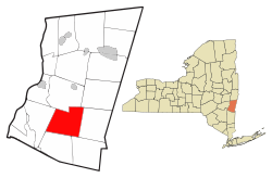 Location of Taghkanic, New York