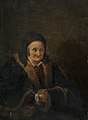 Alte Frau im Lehnstuhl (um 1650)