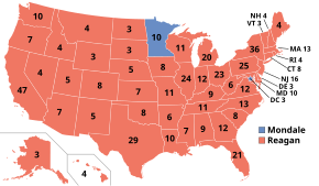 Results for the 1984 United States presidential election