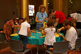 Family activity at the 2008 Festival of the Building Arts