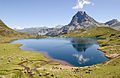 Image 18Lac Gentau in the Ossau Valley of the Pyrenees, France (from Lake)