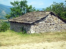 Traditional stone house in Serbia