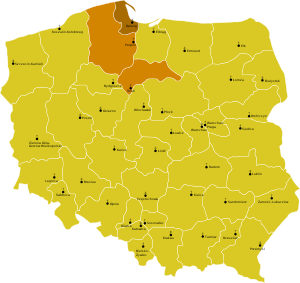 Karte der Kirchenprovinz Danzig