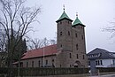 Katholische Kirche St. Elisabeth und Gemeindehaus mit Nebengebäude