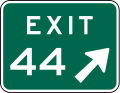 E5-1a Exit number sign