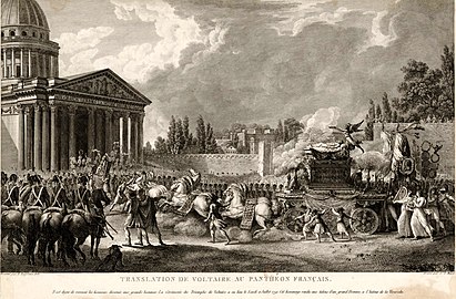 Transfer of ashes of Voltaire to the Pantheon (1791)