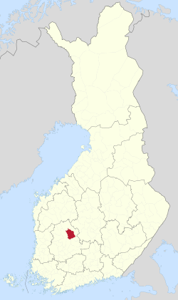 Location of Ruovesi in Finland