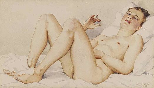 Nude with Cigar, 1933.